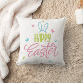 Coussin Joyeuse Pâques aux papillons (Couverture)