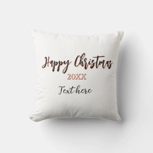 Coussin Joyeuse pêche de Noël noir année nom détails holi