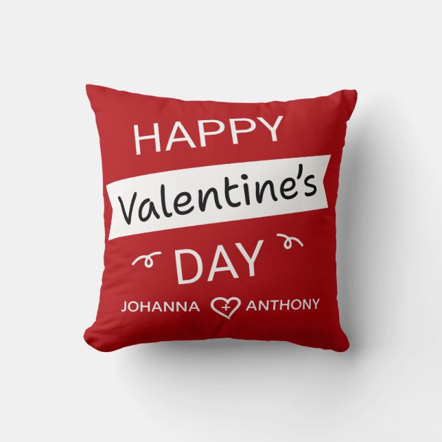 Coussin Joyeuse Saint-Valentin – Amour de Saint-Valentin P (Recto)