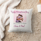 Coussin Joyeuse Saint-Valentin baisers modernes amour ajou (Couverture)