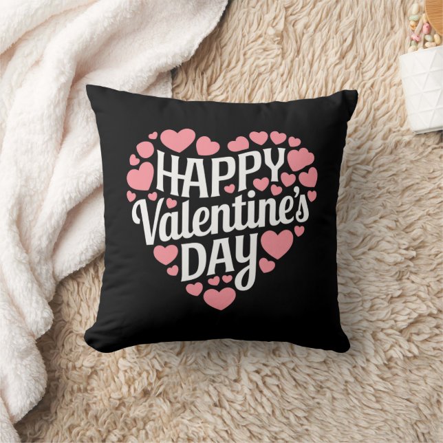 Coussin Joyeuse Saint Valentin drôle Cœur Amour Valentin  (Couverture)