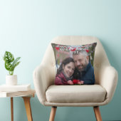 Coussin Joyeuse Saint-Valentin Photo & Noms Personnalisés (Chaise)