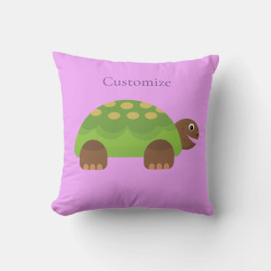 Coussin Joyeuse tortue souriante Thunder_Cove