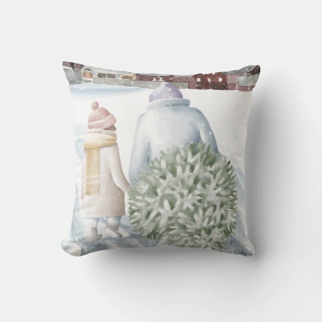 Coussin Joyeuses fêtes (Recto)