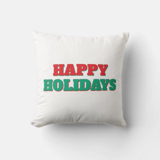 Coussin Joyeuses Fêtes Joyeux Noël Période des Fêtes (Recto)