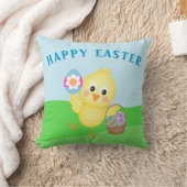 Coussin Joyeuses Pâques Bébé Poussin Lapin de Pâques migno (Couverture)