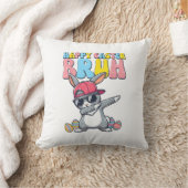 Coussin Joyeuses Pâques Bruh Lapin Dab Lapin Danse Garçons (Couverture)