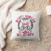 Coussin Joyeuses Pâques Lapin Groovy Visage Ne vous inquié (Couverture)