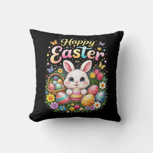 Coussin Joyeuses Pâques Petit Lapin