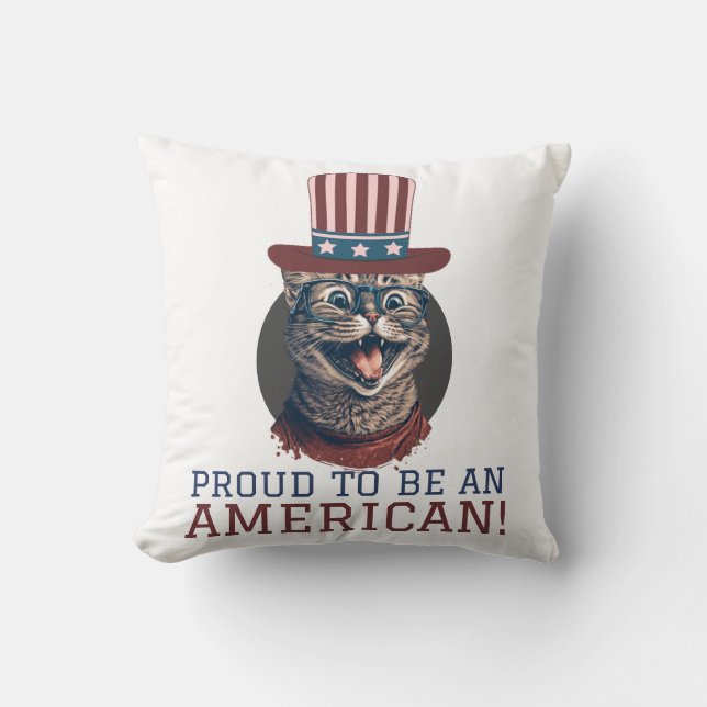 Coussin Joyeux 4 juillet fête de l'Indépendance (Recto)