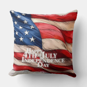 Coussin Joyeux 4 juillet - Fête de l'Indépendance