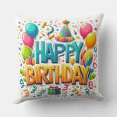 Coussin Joyeux anniversaire (Verso)