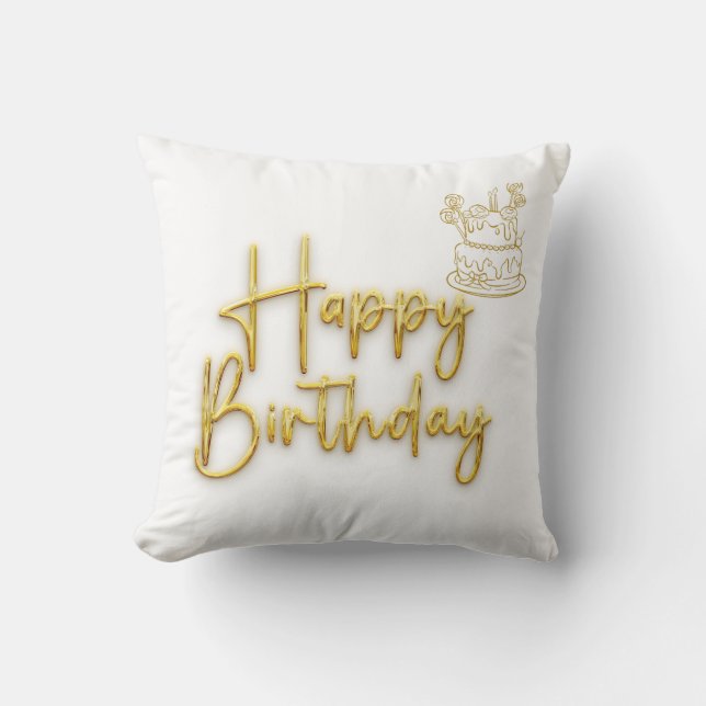 Coussin Joyeux anniversaire (Recto)