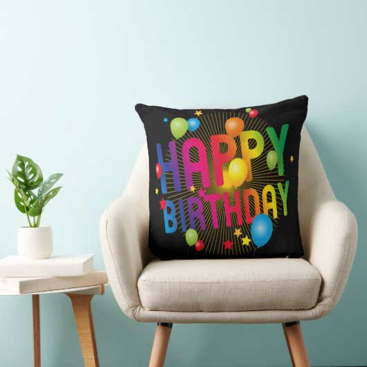 Coussin Joyeux anniversaire (Chaise)