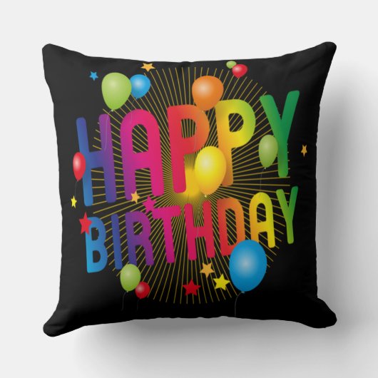 Coussin Joyeux anniversaire (Verso)