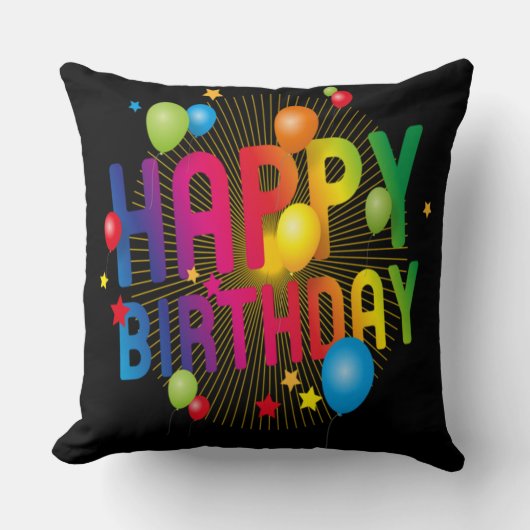 Coussin Joyeux anniversaire (Recto)