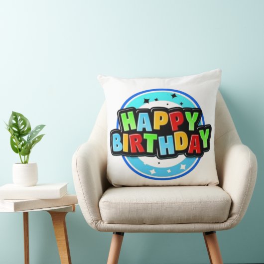 Coussin Joyeux Anniversaire (Chaise)