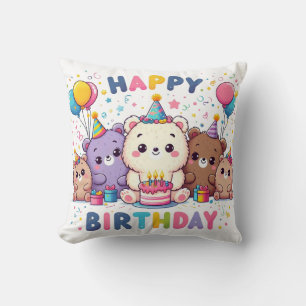 Coussin Joyeux anniversaire