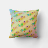 Coussin Joyeux anniversaire et étoiles - (Verso)