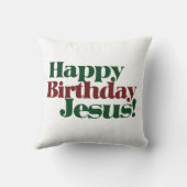 Coussin Joyeux anniversaire Jésus c'est Noël (Verso)