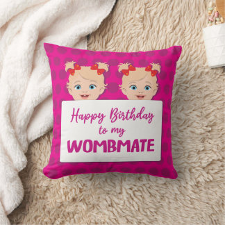 Coussin Joyeux Anniversaire Sœur Jumelle Coadutérine Migno