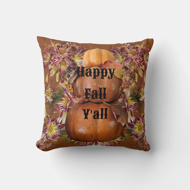 Coussin Joyeux automne, vous tous (Recto)