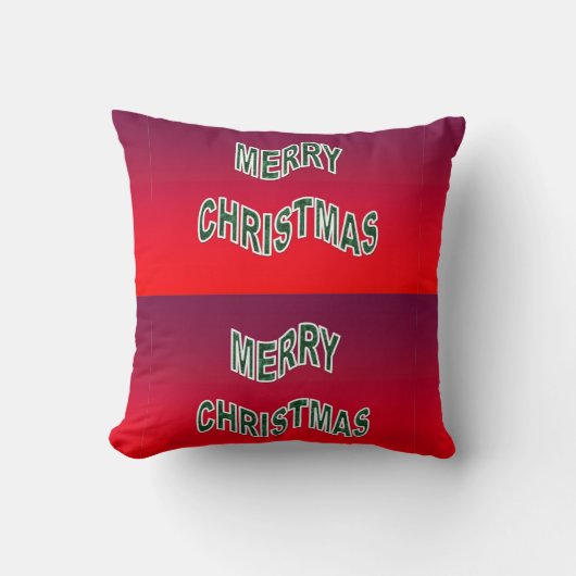 Coussin Joyeux canapé de Noël Festif (Recto)