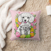 Coussin Joyeux caniche de Pâques (Couverture)