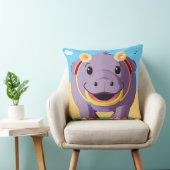 Coussin Joyeux caractère hippo (Chaise)