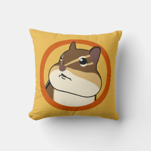 Coussin Joyeux Chippy Chipmunk Orange ! 幸 せ そ う な en eau マ