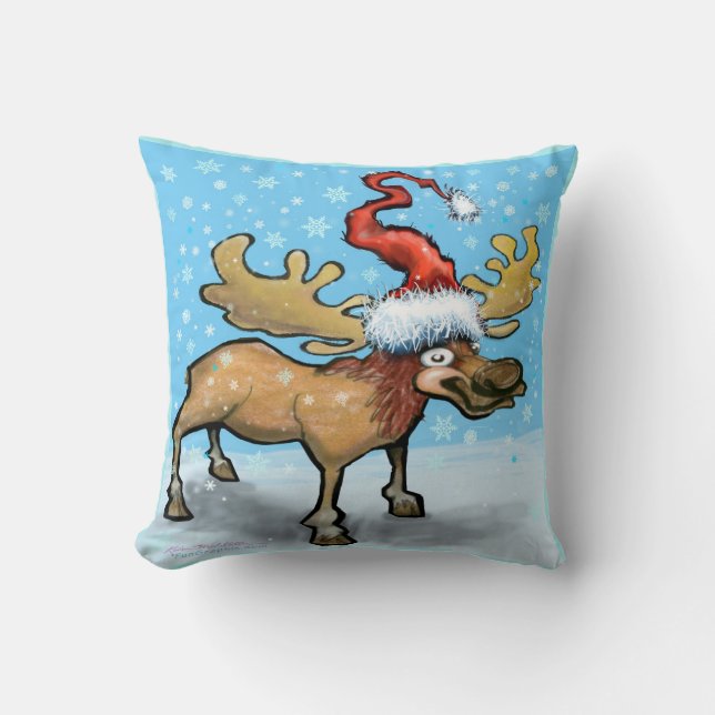 Coussin Joyeux Christmoose (Recto)