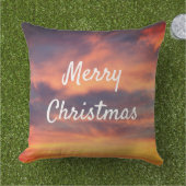 Coussin Joyeux coucher de soleil Ciel Nuages Nature Coloré (Herbe)