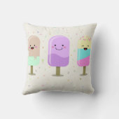 Coussin Joyeux crème glacée Smiling Bars & Popsicles (Verso)