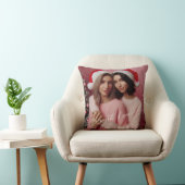 Coussin Joyeux et brillant lesbienne rose rétro | Photo pe (Chaise)