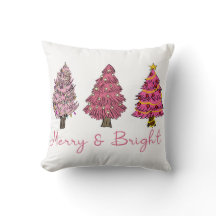 Joyeux et brillant moderne rose Arbre de Noël Boho