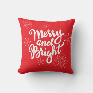 Coussin Joyeux et brillant Noël