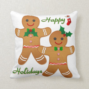 Coussin Joyeux Gingerbread Homme Garçon Girl