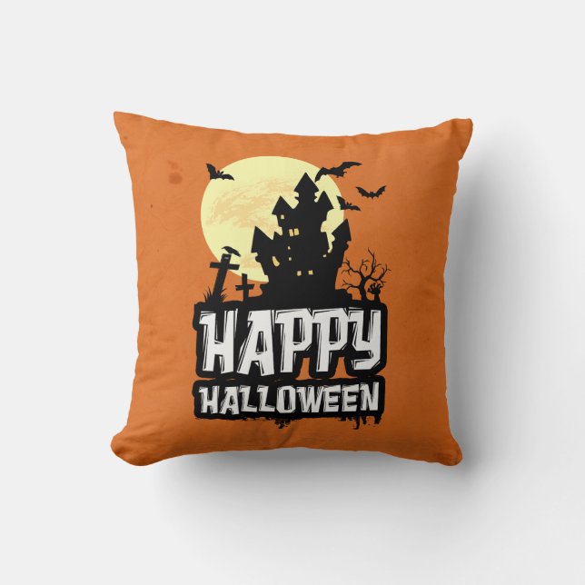 Coussin Joyeux Halloween (Recto)