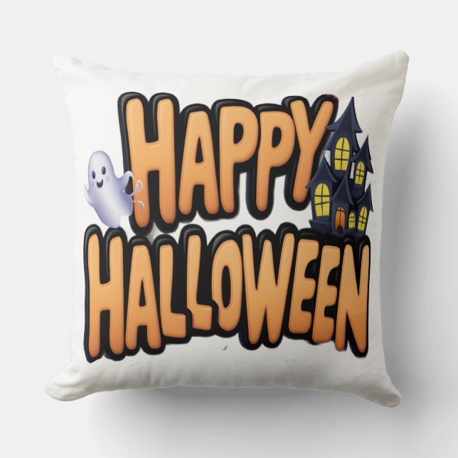 Coussin Joyeux Halloween  (Recto)