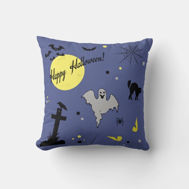 Coussin Joyeux Halloween (Recto)