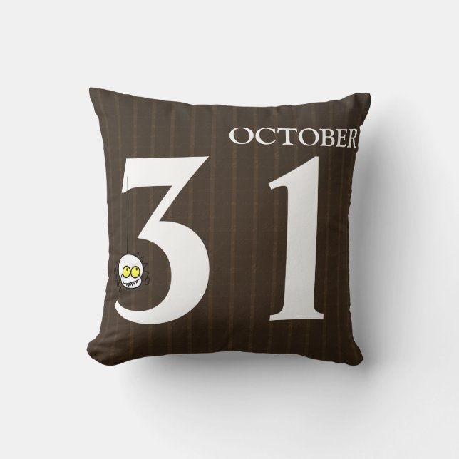 Coussin Joyeux Halloween 31 Octobre Jeu d'oreiller (Recto)