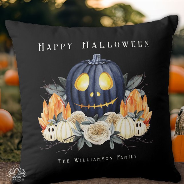 Coussin Joyeux Halloween Éffrayant Samhain Citrouille cris (Créateur téléchargé)