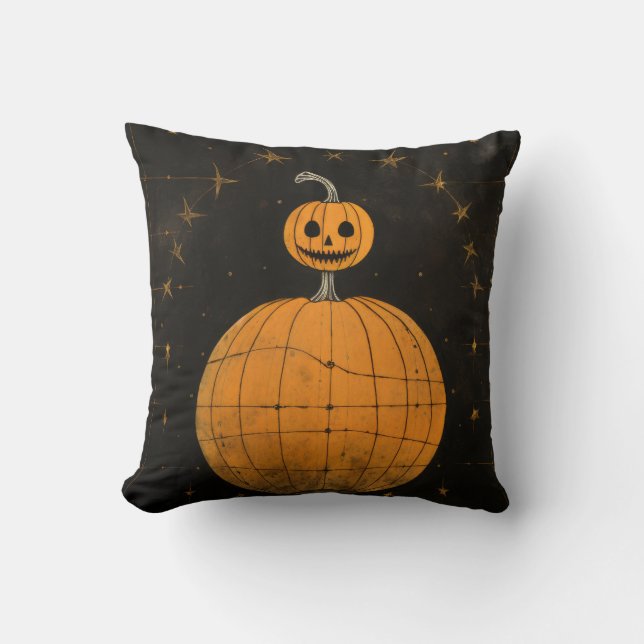 Coussin Joyeux Halloween Trick ou Treat Bats (Recto)