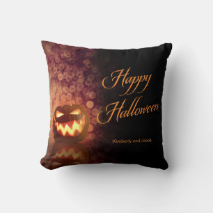 Coussin Joyeux Halloween Trick ou Treat Jack O'Lantern