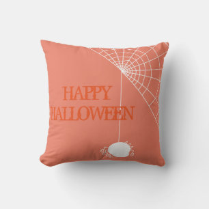 Coussin Joyeux Halloween Trick ou Treat Spider avec Web