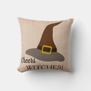 Coussin Joyeux Halloween Trick ou Treat Witch Casquette