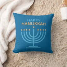 Joyeux Hanukkah Photo de famille minimaliste bleu