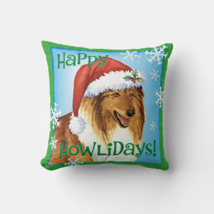 Coussin Joyeux Howliday Collie
