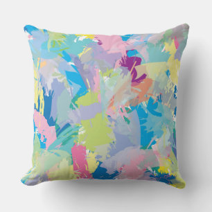 Coussin Joyeux Jour Art Abstrait Moderne Design Unique