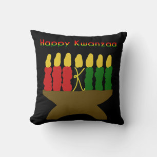 Coussin Joyeux Kwanzaa Kinara